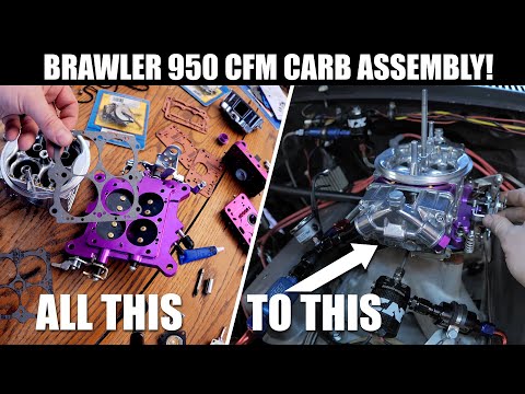 Brawler Carburetor rebuild / reassembly / AED 50cc accelerator pumps for the 400CID solid cam SBC!