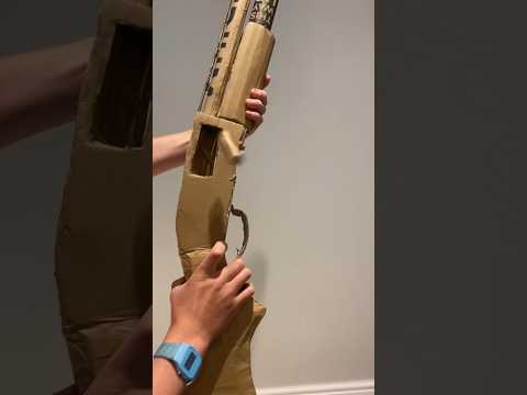 Shell ejecting shotgun!🥶🥶🔥#cardboardgun