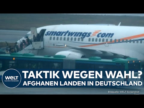 Video Thumbnail: DEUTSCHLAND: Prekärer Zeitpunkt! Wahltaktik? Flüchtlinge aus Afghanistan landen in Berlin