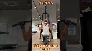 【ダイエット】99.7kgあった40歳を越えたおっさんが本気でダイエットしてみた♬７月18日のトレーニング状況【胸・背中・肩の日】※本編に早送り無しのリアル1setの動画もあります♬ #筋トレ