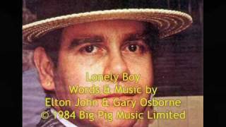 Elton John - Lonely Boy (1982) With Lyrics!
