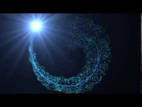 "Blue Particle Vortex Loop_001" Motion Background HD Free Footage