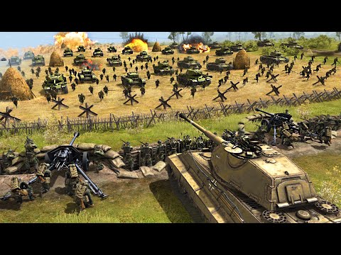 5,000 Russian Army CHARGE into German Trench LAST STAND! - Gates of Hell: World War 2 mod