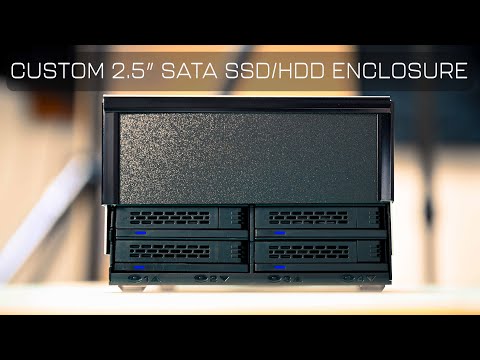 You can't buy this! Affordable Custom 2.5 inch SATA SSD/HDD 4 Bay Direct Attached Drive Enclosure
