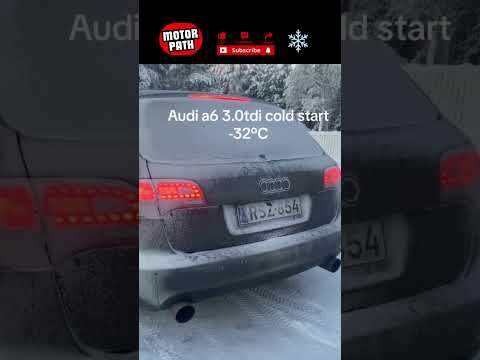 Extreme Cold Start! - 32°C Audi A6 3.0 TDI Freezing Temperatures