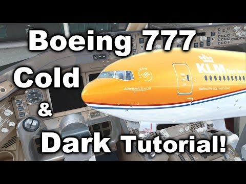 Tutorial: Boeing 777 Cold & Dark Startup + FMC Programming!  [2018] [PMDG] [P3D V4.3] Video