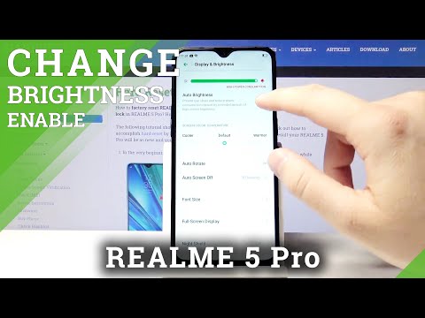 Automatic Brightness - REALME 5 Pro & Display Options