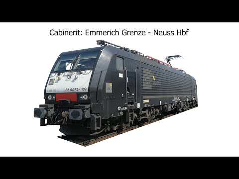 Cab ride train; Emmerich Grenze-Neuss Hbf (20210731)
