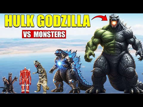 Hulk Godzilla vs Giant Monsters | 3D Monster Size Comparison 2025