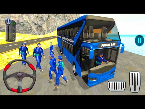 US Police Soldier Transporter Bus Driving Simulator - Android Gameplay