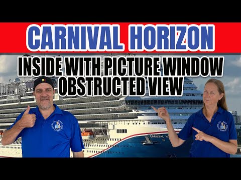 Thumbnail for Carnival Horizon Inside With Picture Window Obstructed View 7208 | Tall Man's Cruise Adventures