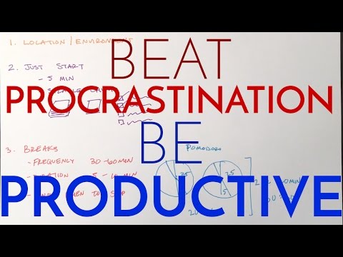 先延ばしにしないで、生産的であることを停止する - あなたがしたくないときに勉強する方法 (Stop Procrastinating and Be Productive - How to Study When You Don't Want To)