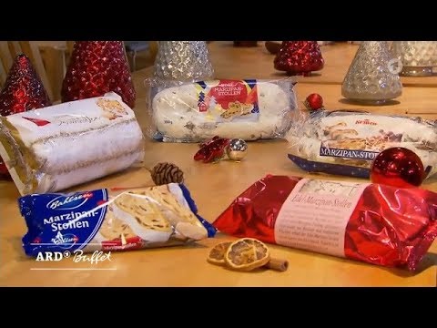 Test: Taste test of purchased Christmas stollen and marzipan stollen (06.12.2018 ARD-Buffet SWR)