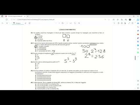 Test ingresso TOLC PSI terza parte - quiz di logica