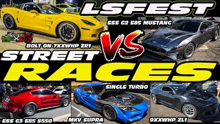 LS FEST EAST RACES - 7XXWHP C6 ZR1 VS ESS S550 MUSTANG, ZL1, SUPRA, TURBO S197, C7 Z06, C6 Z06 VETTE
