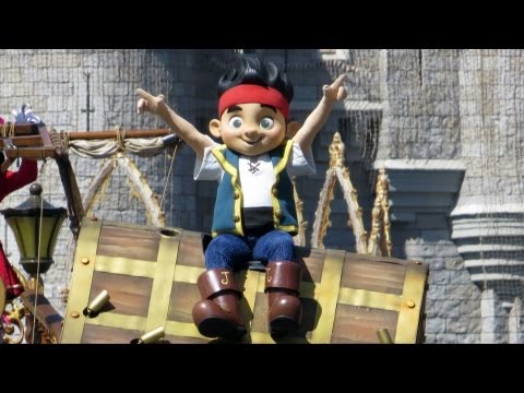 Talk Like A Pirate Pre-Parade w/ Jake, Captain Hook, Mr. Smee, Limited Time Magic, Walt Disney World