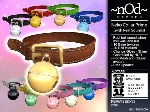 ~nOd~ Neko Collar [Bell Sound] #SecondLife #Collar