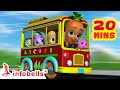 Wheels On The Bus Goes Round And Round Fun Bus Ride Baby Rhymes Songs Infobells Bussongs