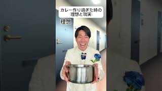 カレーを作り過ぎた時の理想と現実 #あるある #王子様 #理想と現実