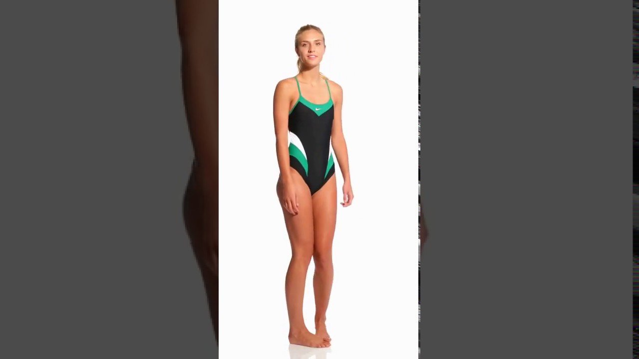 Nike Swim Victory Color Block Cut Out Tank One Piece Swimsuit | SwimOutlet.com