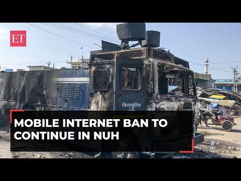 Nuh clashes: Suspension of mobile internet services extended till Aug 8; curfew relaxed for 3 hours