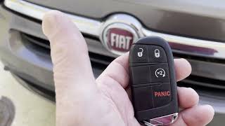 Car Repair: How to Remote Start a Fiat 2015 500 using the key fob.