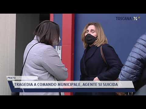 2021-04-19 PRATO - TRAGEDIA A COMANDO MUNICIPALE, AGENTE SI SUICIDA