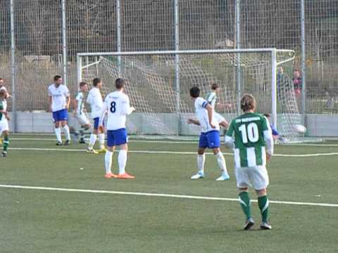 16 Spieltag: TSV Grötzingen gegen 1.FC Eislingen Ergebnis 1:5 (Bantle hält Freistoß)