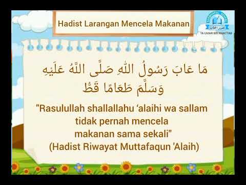 Hadits Larangan Mencela Makanan