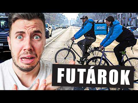 Teljes káosz a KÖZLEKEDÉS egy BICIKLIS FUTÁRNAK!