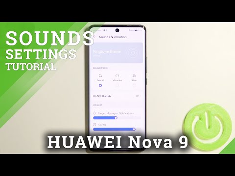 How to Find Sound Settings in HUAWEI Nova 9 - Manage Sound Settings