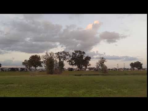 View of camp loop closest to airport runway (water/electric sites)