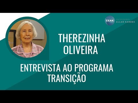 THEREZINHA OLIVEIRA - ENTREVISTA AO PROGRAMA TRANSIÇÃO