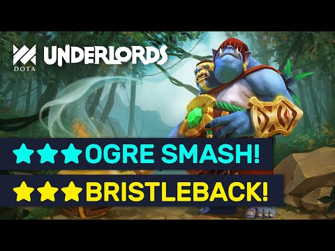 EPIC Brute Brawny Build! ★★★ Bristleback + ★★★ Ogre! | Dota Underlords