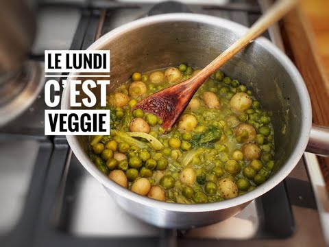 PETITS POIS FRAIS À LA FRANÇAISE EN MODE VEGGIE
