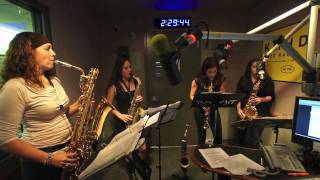 The Quadraphonnes saxophone Quartet on Bright Moments! 11-26-11
