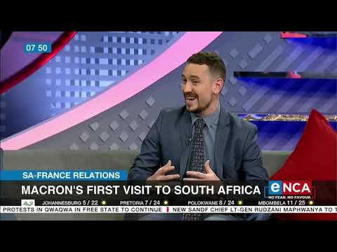 Macron's first visit to SA