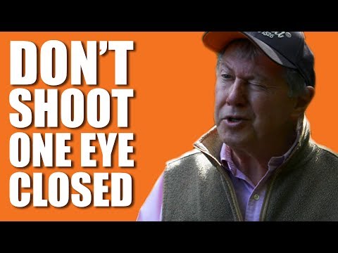 Don't shoot one eye closed, says top shot