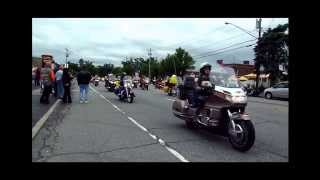 preview picture of video 'Americade Motorcycle Rally Parade 2013, Surfside on the Lake, Lake George, New York'