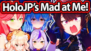 HoloJP Gets Mad At Nerissa IRL Because Of This 【Hololive】