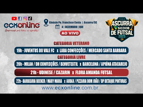 TAÇA ASCURRA "SICOOB DE FUTSAL" 2025 - 6ª RODADA