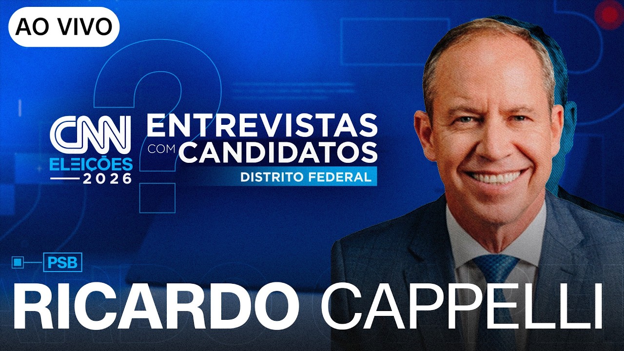 AO VIVO: ENTREVISTA COM RICARDO CAPPELLI (PSB) AO GOVERNO DO DISTRITO FEDERAL | CNN ELEIÇÕES
