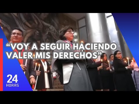 Delia Espinoza tras ser inhabilitada por 10 años: “Voy a seguir haciendo valer mis derechos”