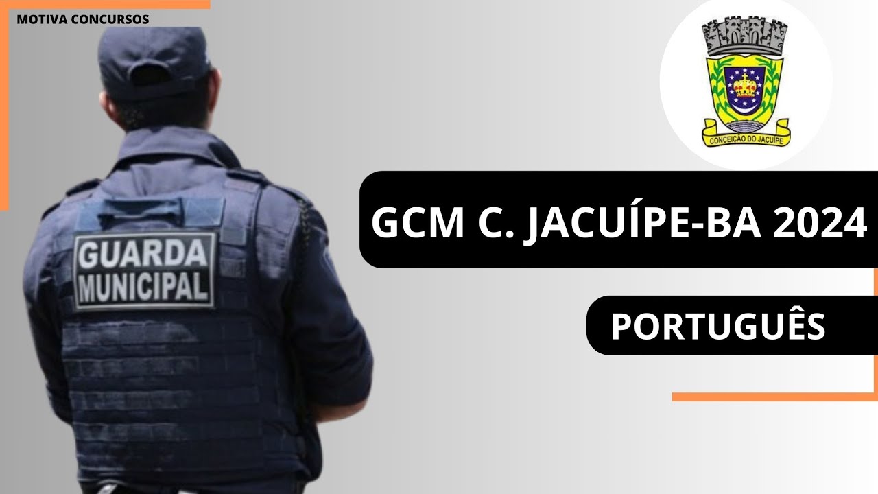 GCM CONCEIÇÃO DO JACUÍPE BA 2024 PORTUGUÊS