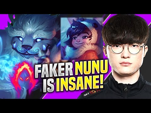 FAKER IS INSANE WITH NUNU MID!   SKT T1 Faker Plays Nunu Mid vs Akali!   KR SoloQ Patch 10 14