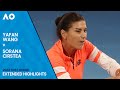 Yafan Wang v Sorana Cirstea Extended Highlights | Australian Open 2024 First Round