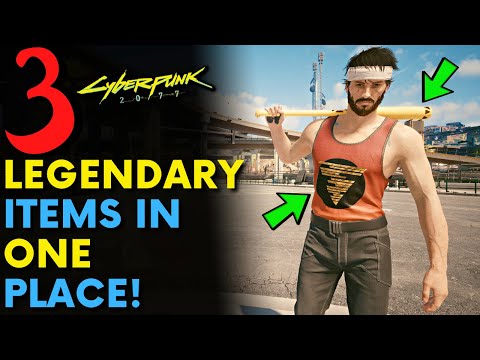 Cyberpunk 2077 - 3 Legendary Items in One Place!! (Location & Guide)