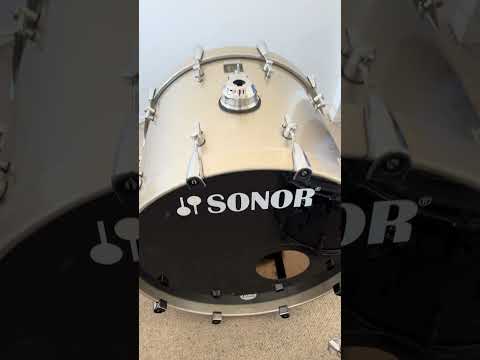 Sonor Delite 4pc Drum Kit Shell Pack 22" 10" 12" 14" Mid-2000s - Brilliant Champagne image 20