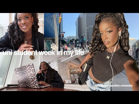 realistic day in the life of a uni student in toronto | first week of classes *toronto met uni*