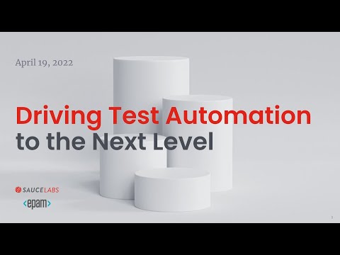 Driving Test Automation to the Next Level Related YouTube Video